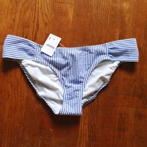 NWT J.Crew Seersucker Swim Bottoms